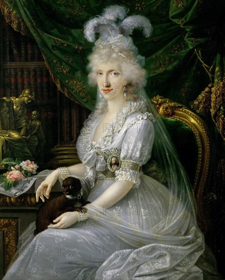 Princess Luisa Maria of Naples and Sicily (1773-1802), 1797. Artist: Dorffmeister, Joseph (1764-before 1814)