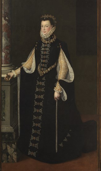 Elisabeth of Valois (1545-1568), Queen of Spain, 1561-1565. Artist: Anguissola, Sofonisba (ca. 1532-1625)