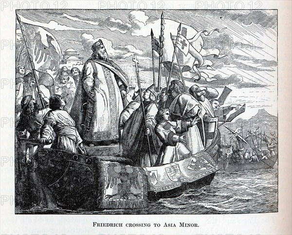 Friedrich crossing to Asia Minor, 1882. Artist: Anonymous
