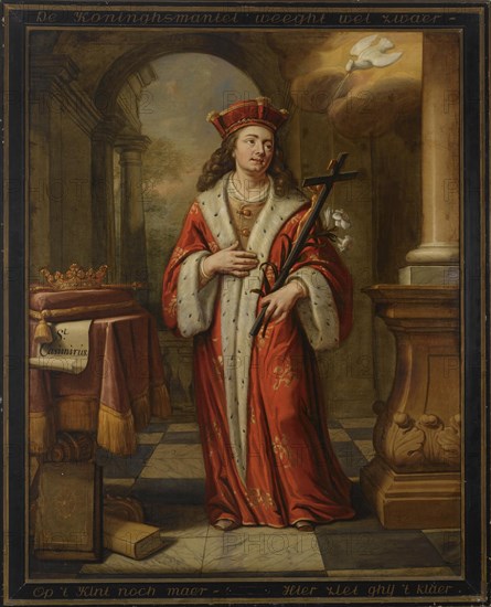 Saint Casimir Jagiellon. Artist: Collenius, Herman (1650-1723)