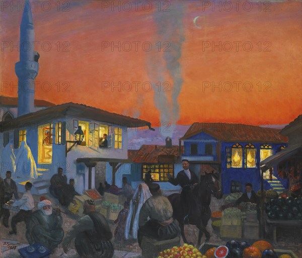 Bakhchisaray, 1917. Artist: Kustodiev, Boris Michaylovich (1878-1927)