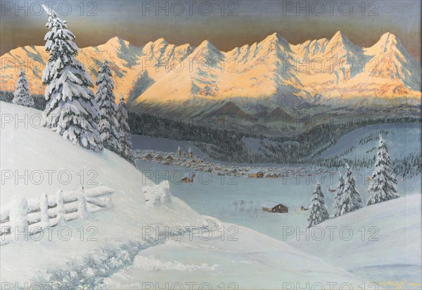 Winter Landscape. Artist: Veshchilov, Konstantin Alexandrovich (1878-1945)