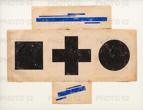 Suprematist Pattern, ca 1921. Artist: Chashnik, Ilya Grigoryevich (1902-1929)