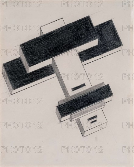 Suprematist Cross Architecton, 1926.