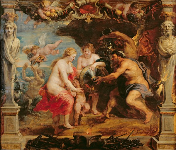 Thetis receiving Armour for Achilles from Hephaestus, 1630-1635.