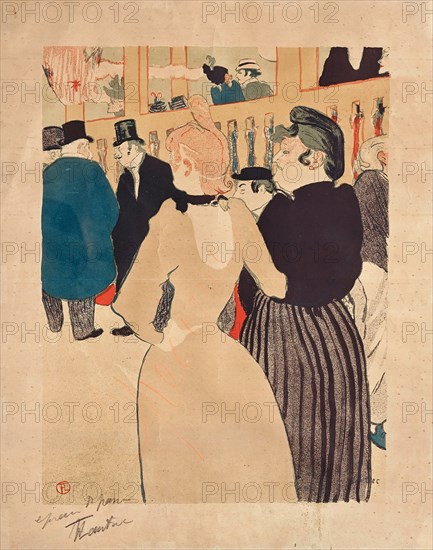 At the Moulin Rouge, La Goulue and her Sister, 1892