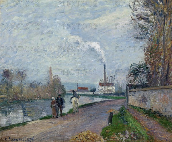 L'Oise à Pontoise, 1876.