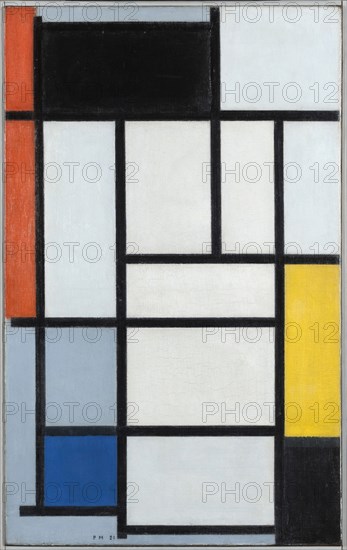 Composition with Red, Black, Yellow and Blue, 1921.