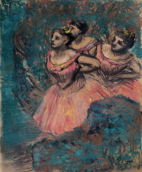 Three Dancers in Red, 1896.