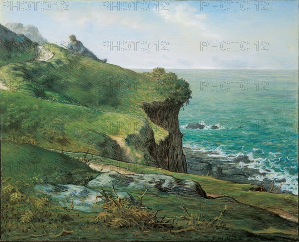 Cliffs at Gréville, 1871.