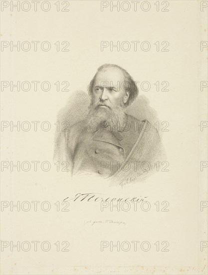 Portrait of the poet Yakov Polonsky (1820-1898), 1886.