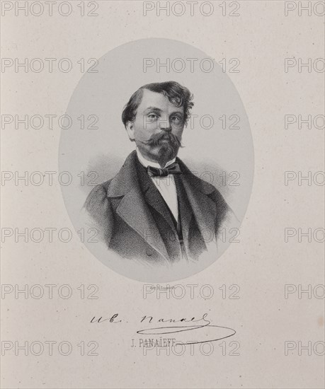 Portrait of the author Ivan Ivanovich Panaev (1812-1862), 1860.