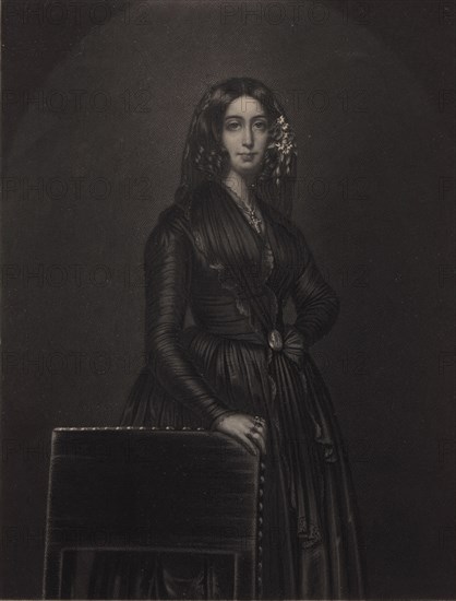 Portrait of the author George Sand (1804-1876), c. 1840.