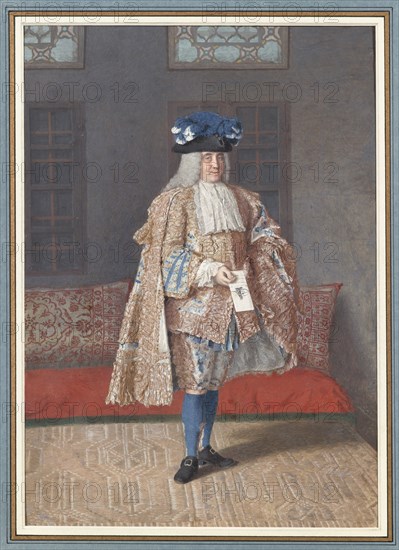 Portrait of Corfitz Ulfeldt in an Ottoman Interior, 1740-1741.