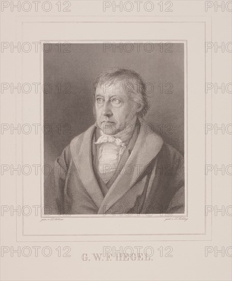 Portrait of Georg Wilhelm Friedrich Hegel (1770-1831), End 1820s.