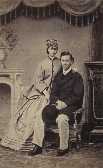 Portrait of Grand Duke Nicholas Alexandrovich of Russia and Princess Dagmar of Denmark