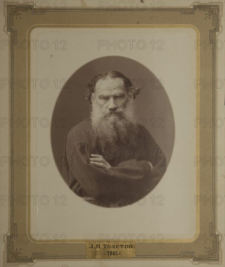 Portrait of the author Count Lev Nikolayevich Tolstoy (1828-1910).