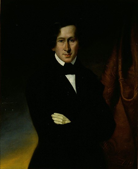 Portrait of the composer Hector Berlioz (1803-1869).