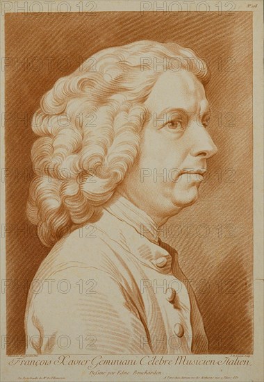 Portrait of the composer Francesco Geminiani (1687-1762).