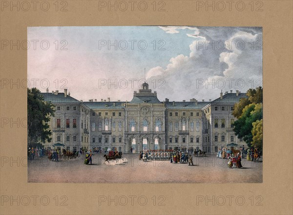 View of the Constantine Palace in Strelna near St. Petersburg.