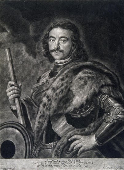 Portrait of Emperor Peter I the Great (1672-1725).