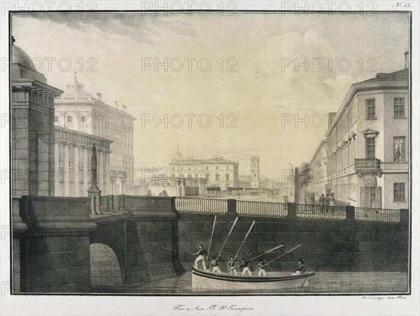 The Fontanka River near the Anichkov Bridge.