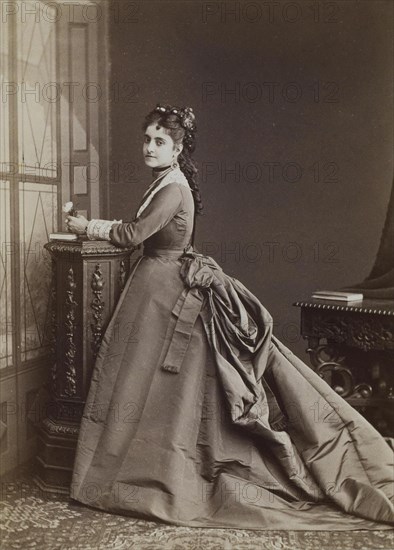 Portrait of the singer Adelina Patti (1843-1919).