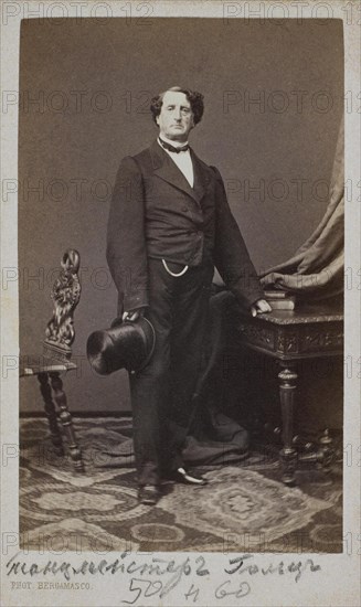 Portrait of Ballet dancer Nikolai Osipovich Goltz (1800-1880).