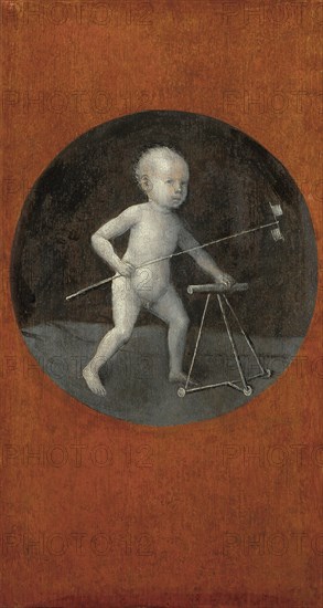 Child with Pinwheel and Toddler Chair. (Reverse of Christ Carrying the Cross).