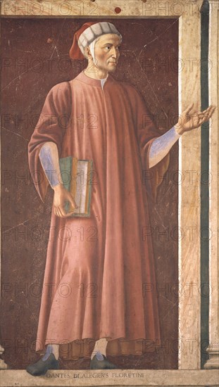 Portrait of Dante Alighieri (1265-1321).