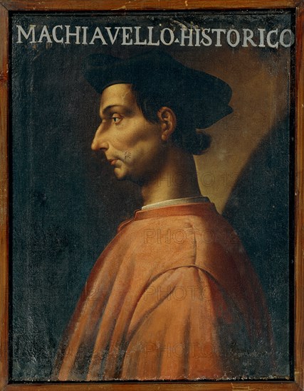 Portrait of Niccolo Machiavelli (1469-1527).