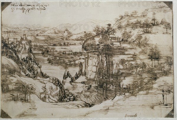 Tuscan Landscape (Arno Valley landscape).