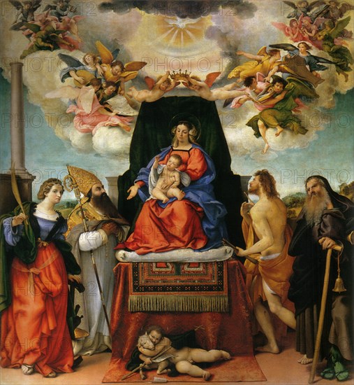 Madonna and Child with Saints.