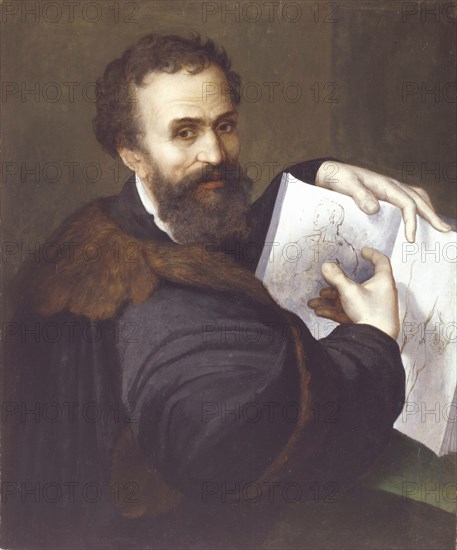 Portrait of Michelangelo Buonarroti.