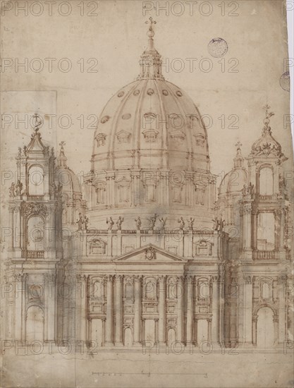 Alternative Proposal for the facade of Basilica of St. Peter in the Vatican.