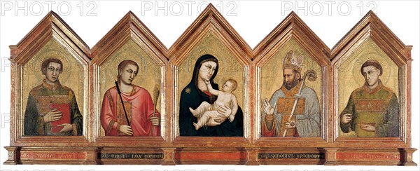Virgin and child with Saints Eugenius, Minias, Zenobius and Crescentius.