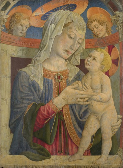 The Virgin and Child with Two Angels.