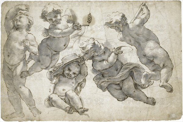 Five flying putti.