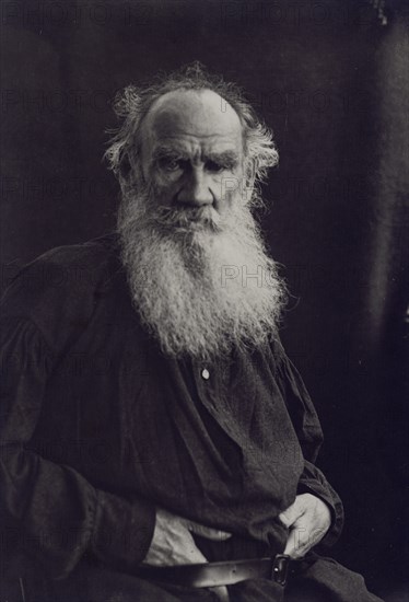 Portrait of the author Count Lev Nikolayevich Tolstoy (1828-1910).