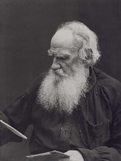 Portrait of the author Count Lev Nikolayevich Tolstoy (1828-1910).