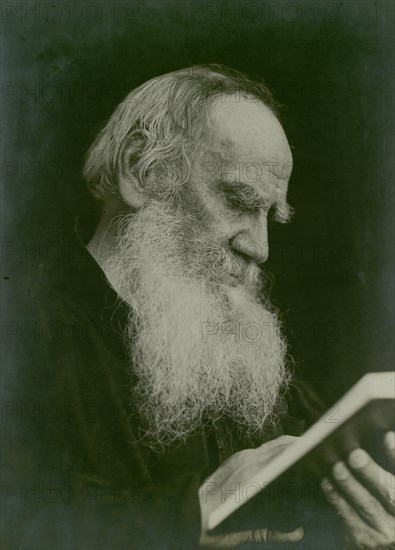 Portrait of the author Count Lev Nikolayevich Tolstoy (1828-1910).