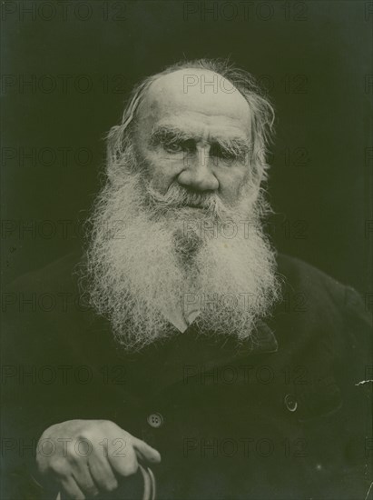 Portrait of the author Count Lev Nikolayevich Tolstoy (1828-1910).