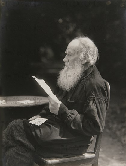 Portrait of the author Count Lev Nikolayevich Tolstoy (1828-1910).