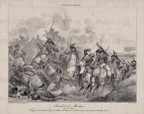 The Death of General Count Auguste de Caulaincourt at Borodino.