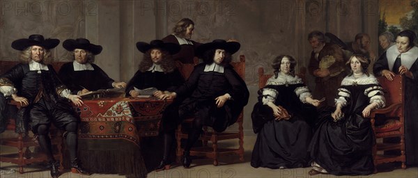 The governors and governesses of the Old Men and Women's home in Amsterdam.