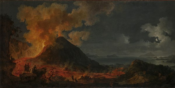The eruption of Vesuvius.