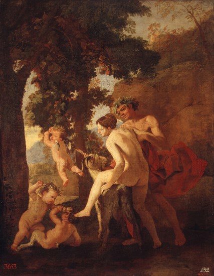 Venus, Faun and Putti.