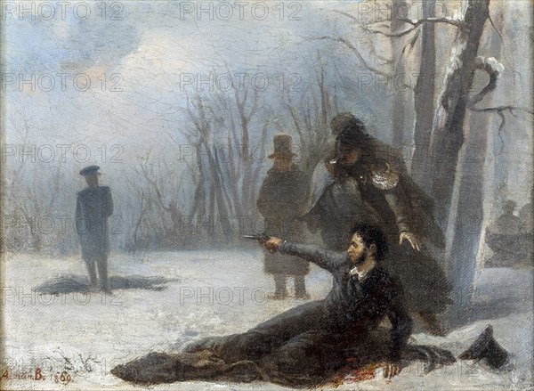Duel between Alexander Pushkin and Georges d'Anthès.