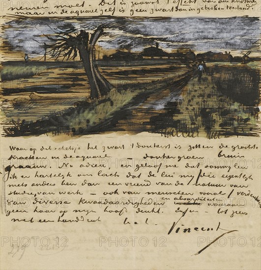 Pollard Willow. Letter to Theo van Gogh.
