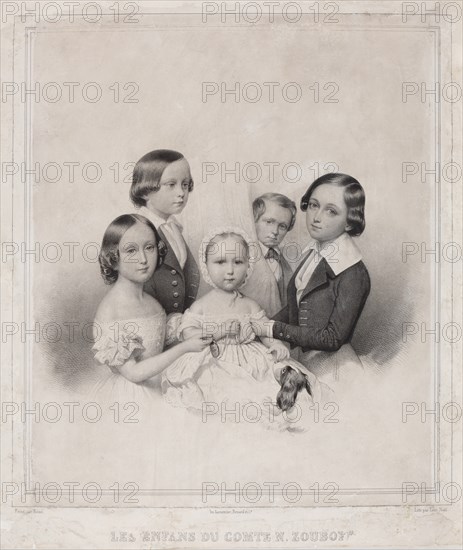 Children of Count Nikolay Alexandrovich Zubov.